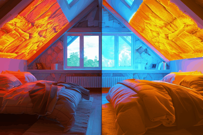 Cellulóz szigetelés hatása a tetőtéri lakások beltéri klímájára – tapasztalatok és mérések