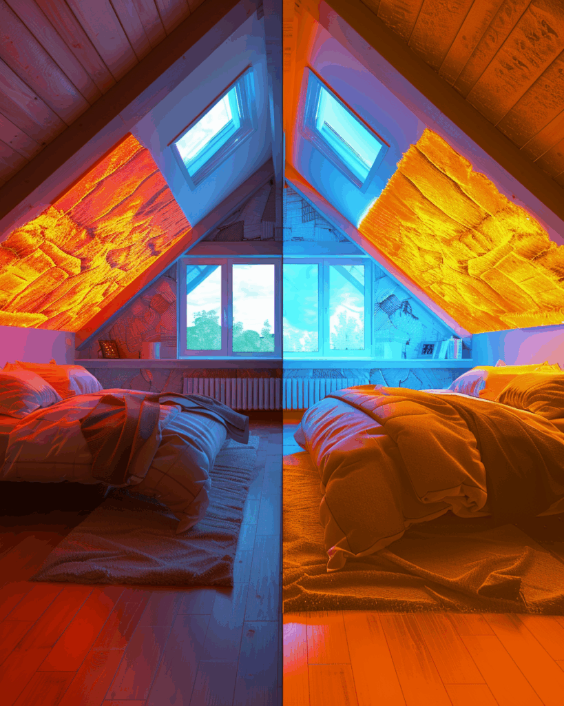 Új blog 99 Cellulóz szigetelés hatása a tetőtéri lakások beltéri klímájára – tapasztalatok és mérések